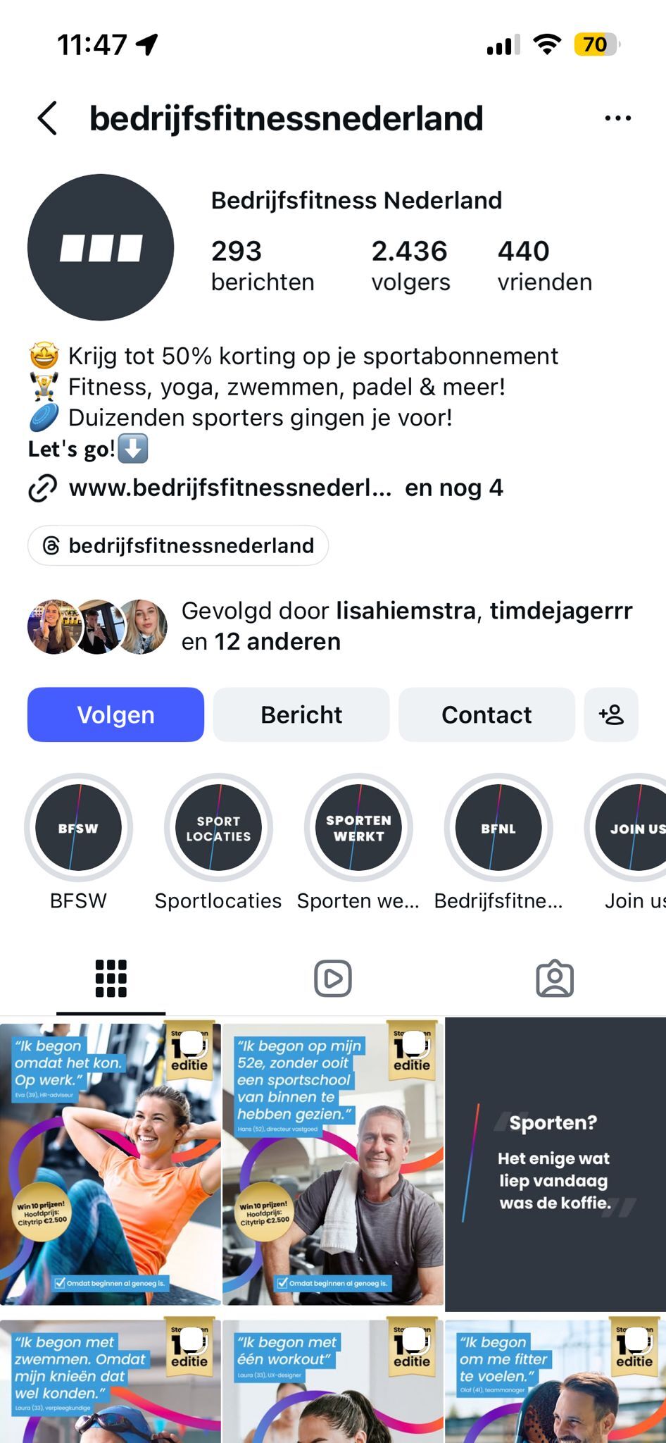 Instagram feed voor - 1
